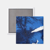 "Frozen Ridge" Magnet d'art Abstrait (Recto/Verso)