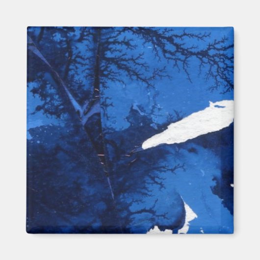 "Frozen Ridge" Magnet d'art Abstrait (Devant)