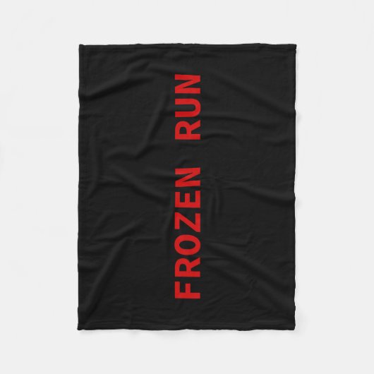 Frozen Run Fleece Deken (Voorkant)