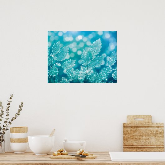 Frozen Transition: het ontwaken van bladeren Poster (Keuken)