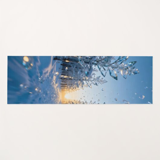 Frozen trees of glass shattered  yogamat (Voorkant (horizontaal))