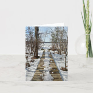 Frozen Turkey Pond Note Kaart