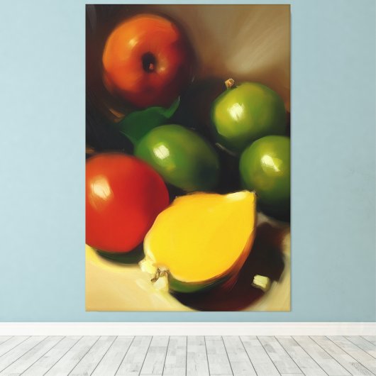 Früchte Canvas Afdruk (Insitu (Houten vloer))