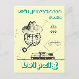 Frühjahrsmesse Leipzig Werbedesign DDR Briefkaart