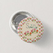 Frühling Runder  Ronde Button 3,2 Cm (Voorkant /achterkant)