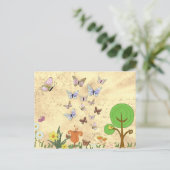 Frühlingsbild Briefkaart (Staand voorkant)