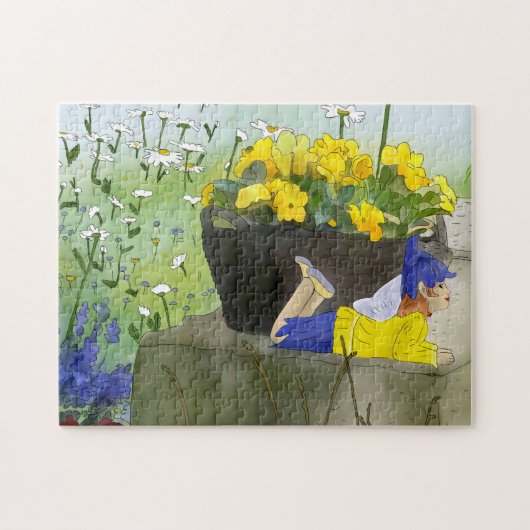 Frühlingspuzzel Legpuzzel (Horizontaal)