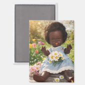 Frühlingszauber & Gänseblümchen-Glück Magnet (Recto/Verso)