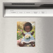 Frühlingszauber & Gänseblümchen-Glück Magnet (In Situ (Lave-vaisselle))