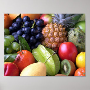 fruit-82524 vruchten zoete fruit exotische ananas poster