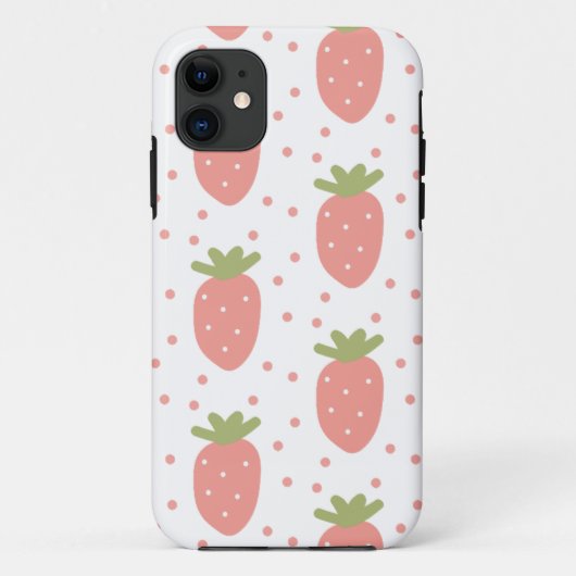 Fruit, aardbei, achtergrond afbeelding Case-Mate iPhone case (Achterkant)