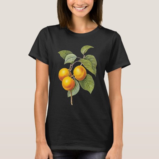 fruit, abrikozenpit, roodbaars t-shirt (Voorkant)