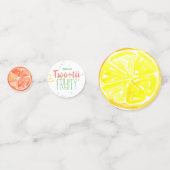 Fruit anniversaire confetti enfant anniversaire dé (Derrière)