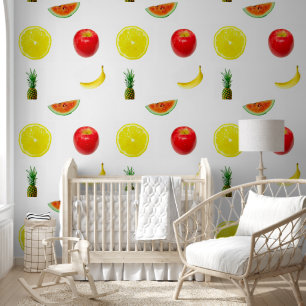 Fruit Appel Citroen Watermeloen Ananas Banaan Behang