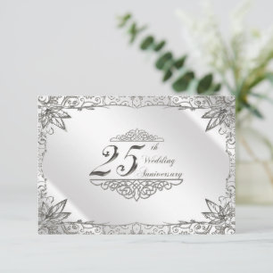 Fruit Argent 25e anniversaire Mariage RSVP