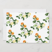 Fruit aux agrumes | Invitations des parties d'enga (Dos)