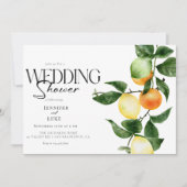 Fruit aux agrumes | Invitations Wedding showers (Devant)