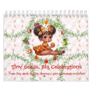 Fruit Baby Whimsical Meisjes in Fruit Jurk Kalende Kalender
