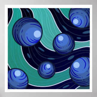 Fruit Blauwe Bes Poster