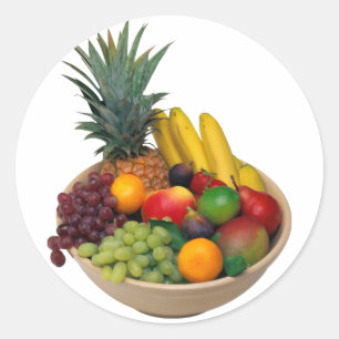 Fruit Bowl Ronde Sticker
