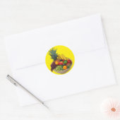 Fruit Bowl Ronde Sticker (Envelop)