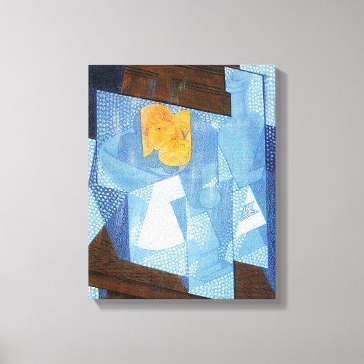 Fruit Bowl van Juan Gris, nog steeds Cubisme Canvas Afdruk (Voorkant)