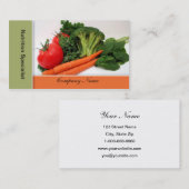 Fruit - cartes de visite végétaux - frontière (Devant / Derrière)