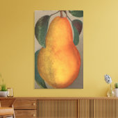 Fruit Chromo Lithograaf van Bartlett Pear Canvas Afdruk (Insitu (Woonkamer))