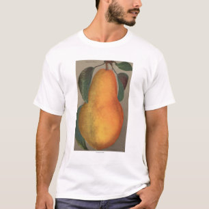 Fruit Chromo Lithograaf van Bartlett Pear T-shirt