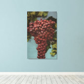 Fruit Chromo Lithograaf van California Grapes Canvas Afdruk (Insitu (Houten vloer))
