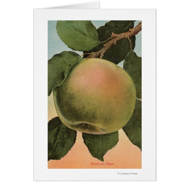 Fruit Chromo Lithograaf van Newtown Pippen (Voorkant)