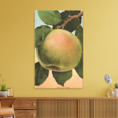 Fruit Chromo Lithograaf van Newtown Pippen Canvas Afdruk (Insitu (Woonkamer))