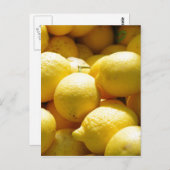 Fruit: citroenen briefkaart (Voorkant / Achterkant)