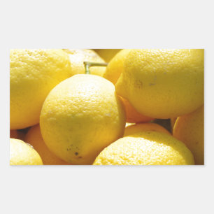 Fruit: citroenen rechthoekige sticker