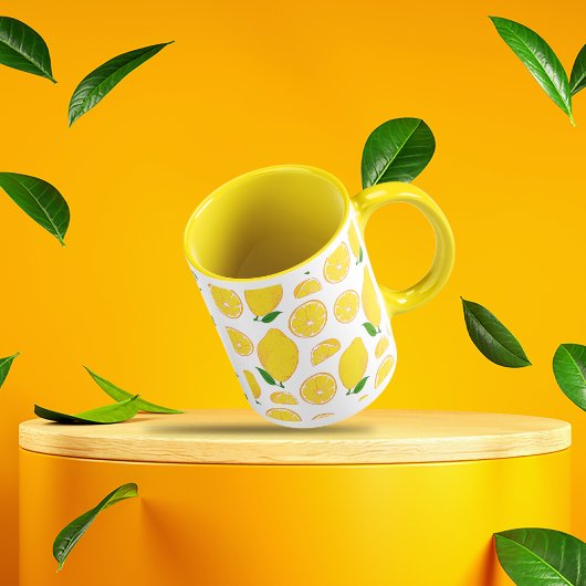 Fruit citron motif Café Mug