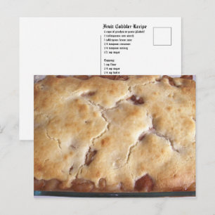 Fruit Cobbler Recept Briefkaart