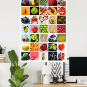 FRUIT-collage Poster (Thuiskantoor)