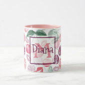 Fruit de cerise rouge chic tasse de café (Centre)