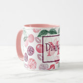 Fruit de cerise rouge chic tasse de café (Devant gauche)