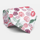 Fruit de cerise rouge cravate (Roulé)