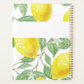 Fruit de citron jaune amusant Monogramme tendance (Dos)