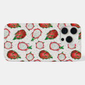 Fruit de dragon rouge sur blanc (Verso Horizontal)