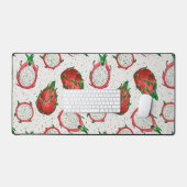 Fruit de dragon rouge sur blanc (Clavier et souris)