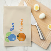 Fruit de la serviette de cuisine d'esprit (Quart Plié)