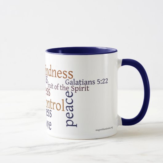 Fruit de la tasse d'esprit : 5h22 de Galatians - (Droite)