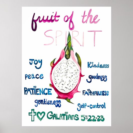 Fruit de l'Esprit Art Affiche Fruit de l'Esprit (Devant)
