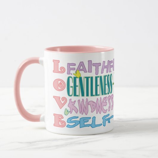 Fruit de l'Esprit Christian Coffee Mug (Gauche)