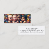 Fruit de l'utérus - Psaume 127:3 Cartes KJV Mini-b (Devant / Derrière)