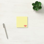 Fruit de pastèque tropicale sur des Post-it jaunes (Bureau)