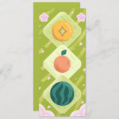 Fruit Decoration - Funky Cute Style Kaart (Voorkant / Achterkant)